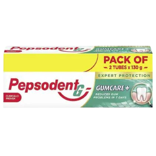 Pepsodent Expert Protection Gumcare+ Toothpaste 130 g (Pack of 2)