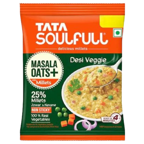 Tata Soulfull Masala Oats+ Desi Veggie 35 g