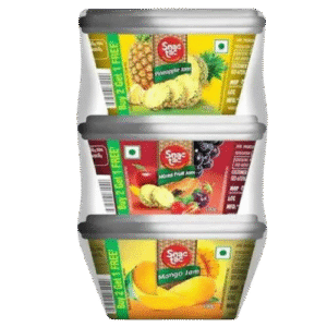 Snac tac 3 in 1 Pineapple, Mango and Mixed Fruit Jam 100 g (Buy 2 Get 1 Free)