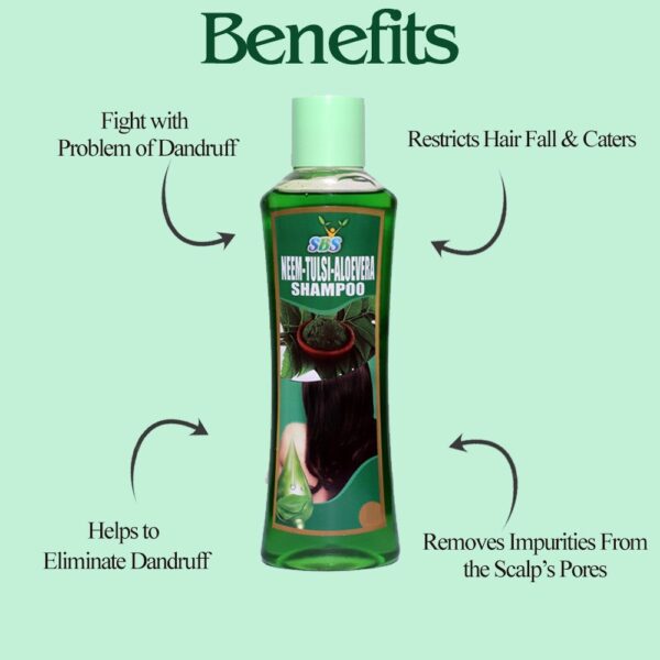 Neem Tulsi Aloevera Shampoo - Image 2