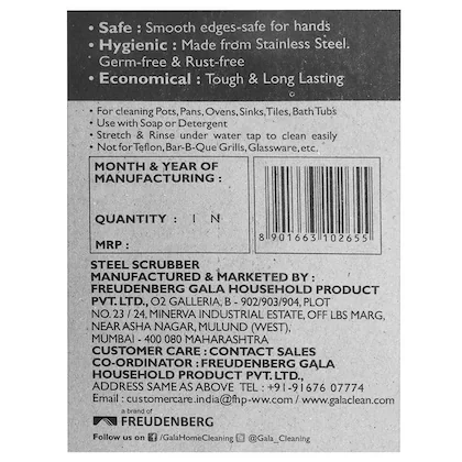 Gala Stainless Steel Scrubs - Image 3