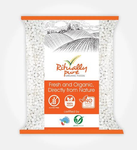 Ritually Pure 100% Organic | Sabudana | Sago | Tapioca Pearl | 1 Kg Pack