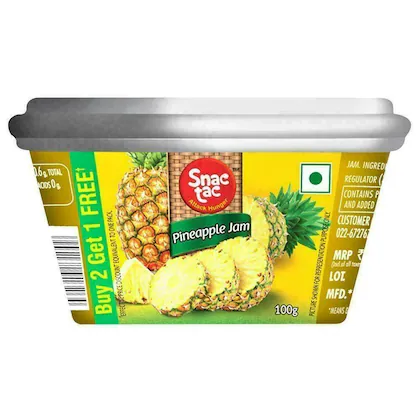 Snac tac 3 in 1 Pineapple, Mango and Mixed Fruit Jam 100 g (Buy 2 Get 1 Free) - Image 10
